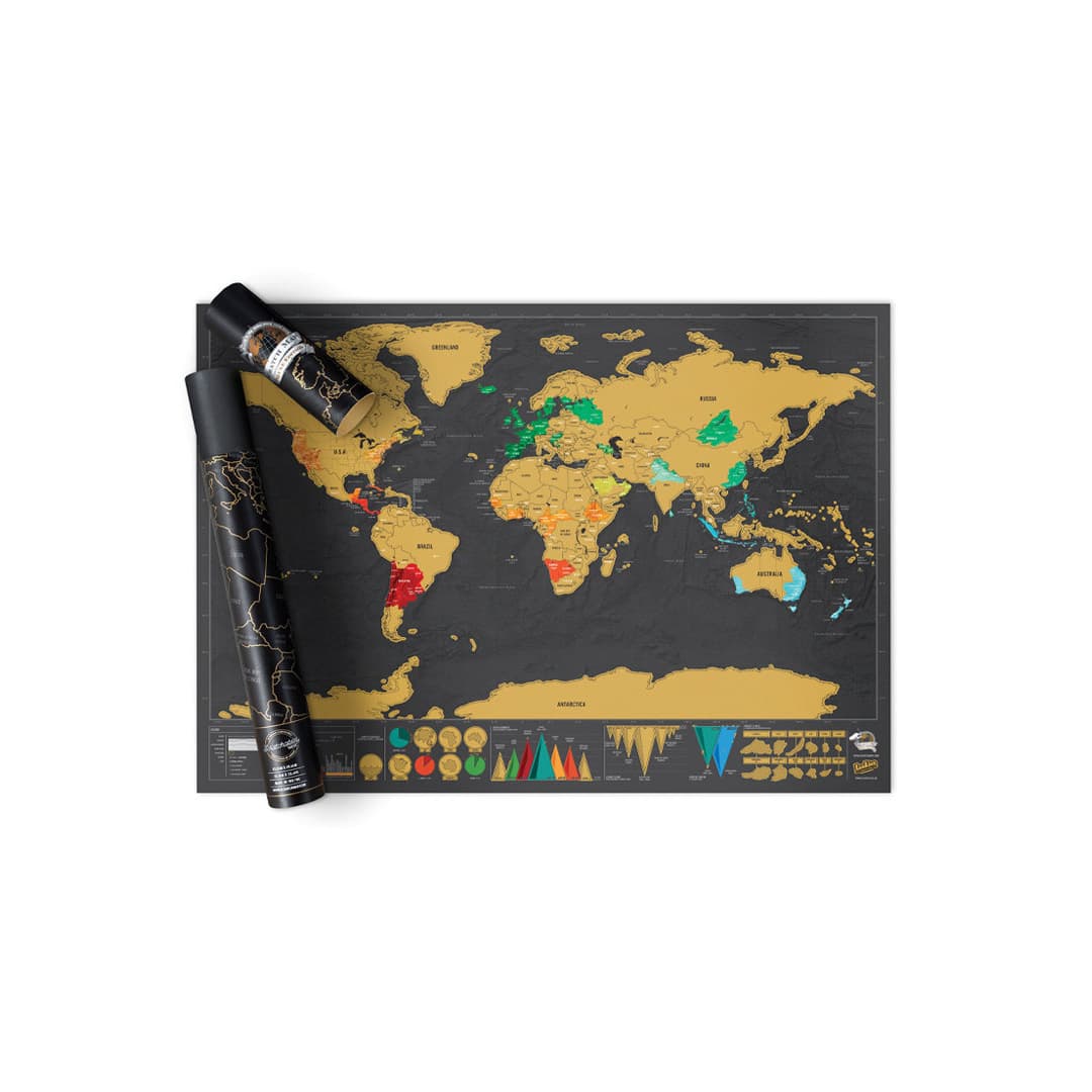 Luckies Scratch Map ® Deluxe Edition