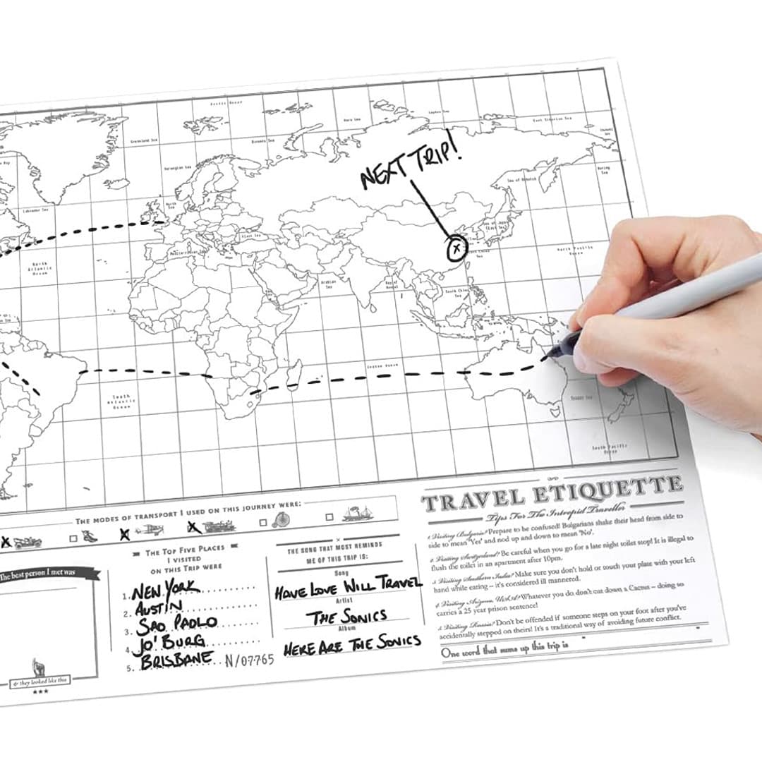 Luckies Scratch Map ® Travel Edition