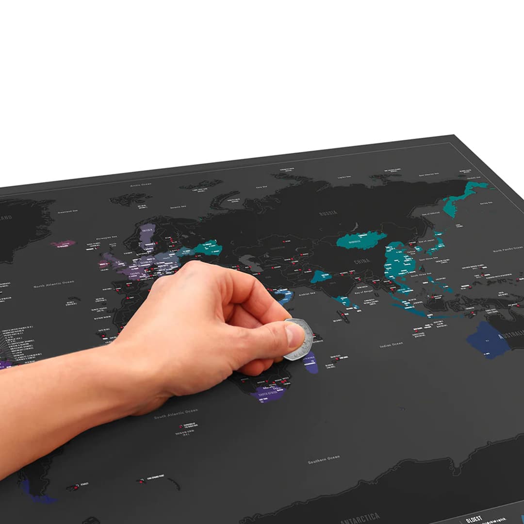 Luckies Scratch Map ® Capital Edition