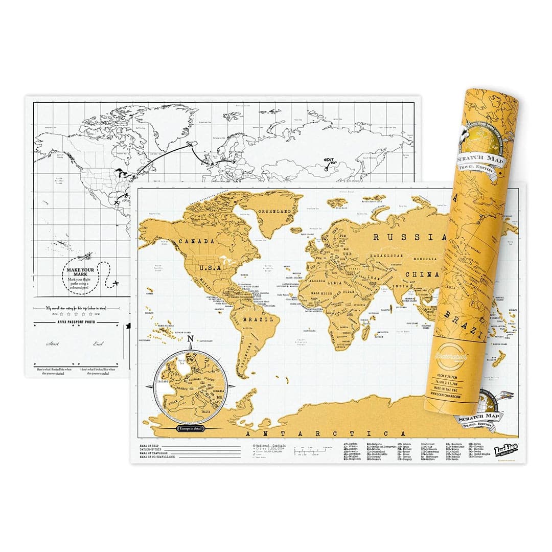 Luckies Scratch Map ® Travel Edition