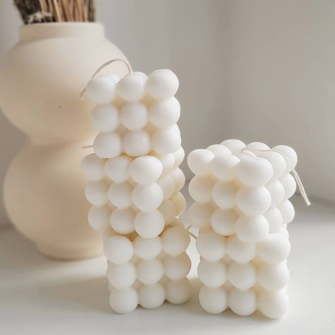 Bubble Sculpture Candle