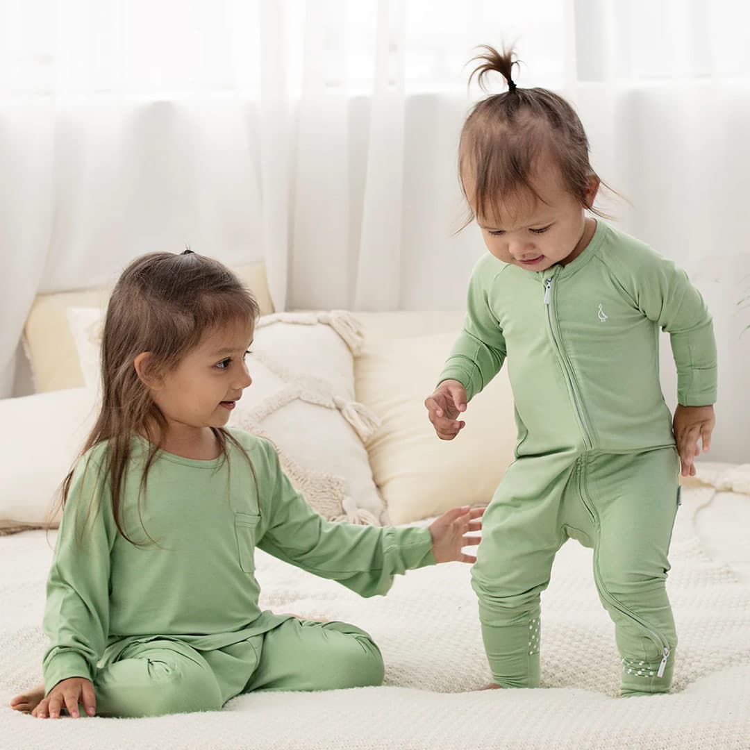 Premium Bamboo Long Sleeve Zippies