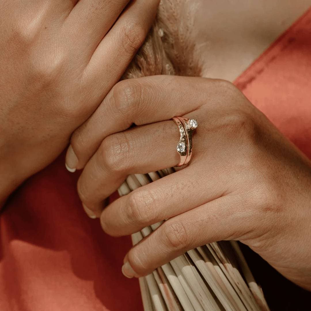 Off-Center Diamond "Ienisseï" Ring