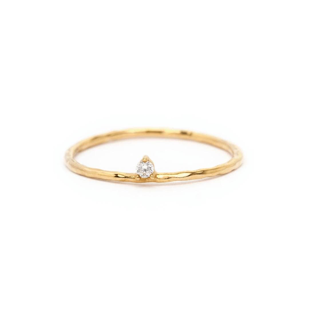 Off-Center Minute Diamond "Ili" Ring
