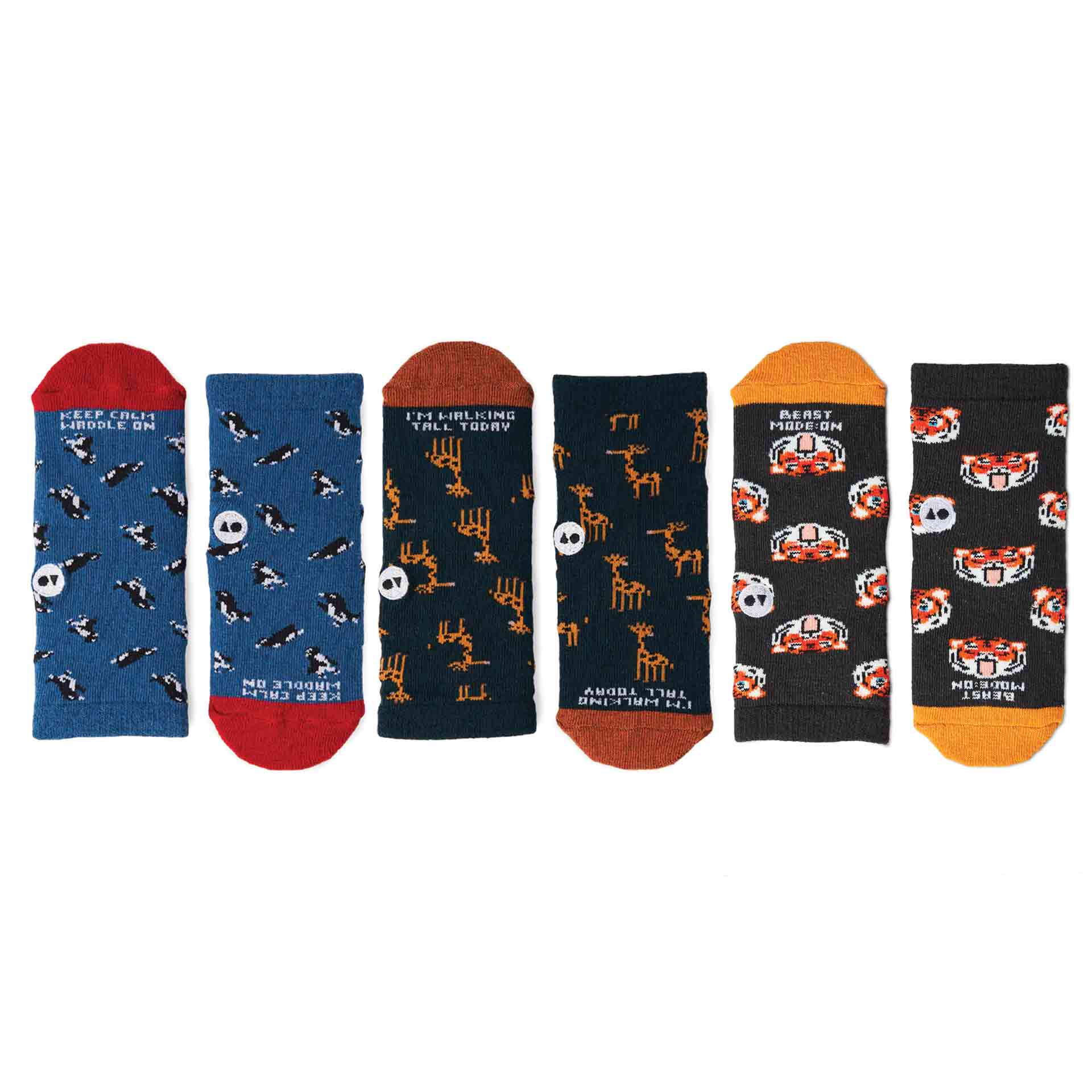 Talking Toes Kids Animal Socks Bundle (3 Pairs)