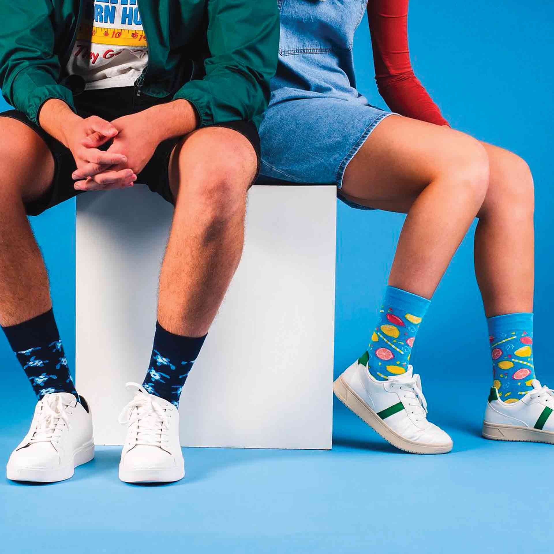 "Perfectly Imperfect" : Ice Pops Print Socks