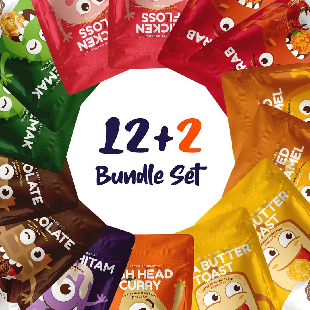 The Kettle Gourmet "12 + 2" Popcorn Bundle