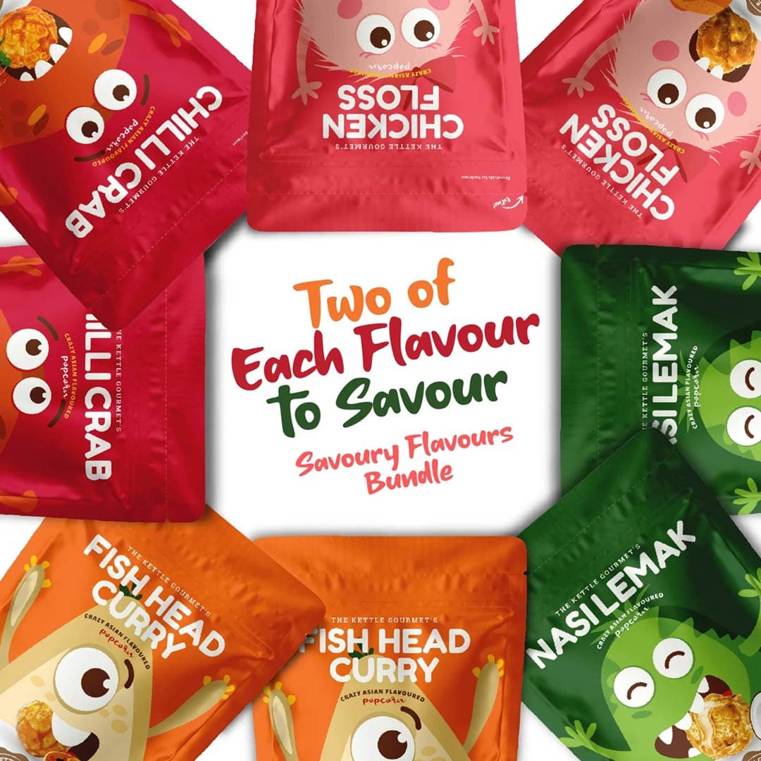 The Kettle Gourmet "Savoury Flavours" Popcorn Bundle