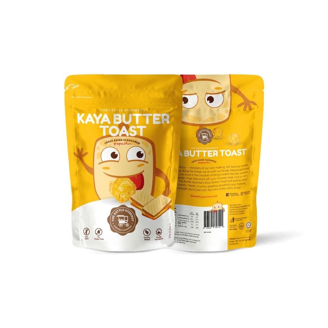 The Kettle Gourmet "Kaya Butter Toast" Popcorn Set