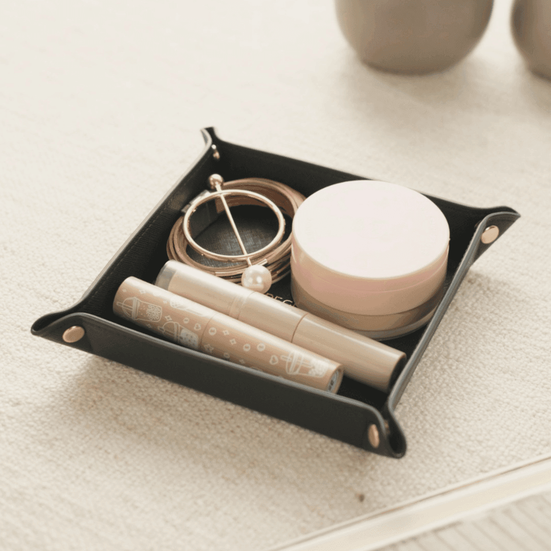 Personalised Small Saffiano Leather Tray