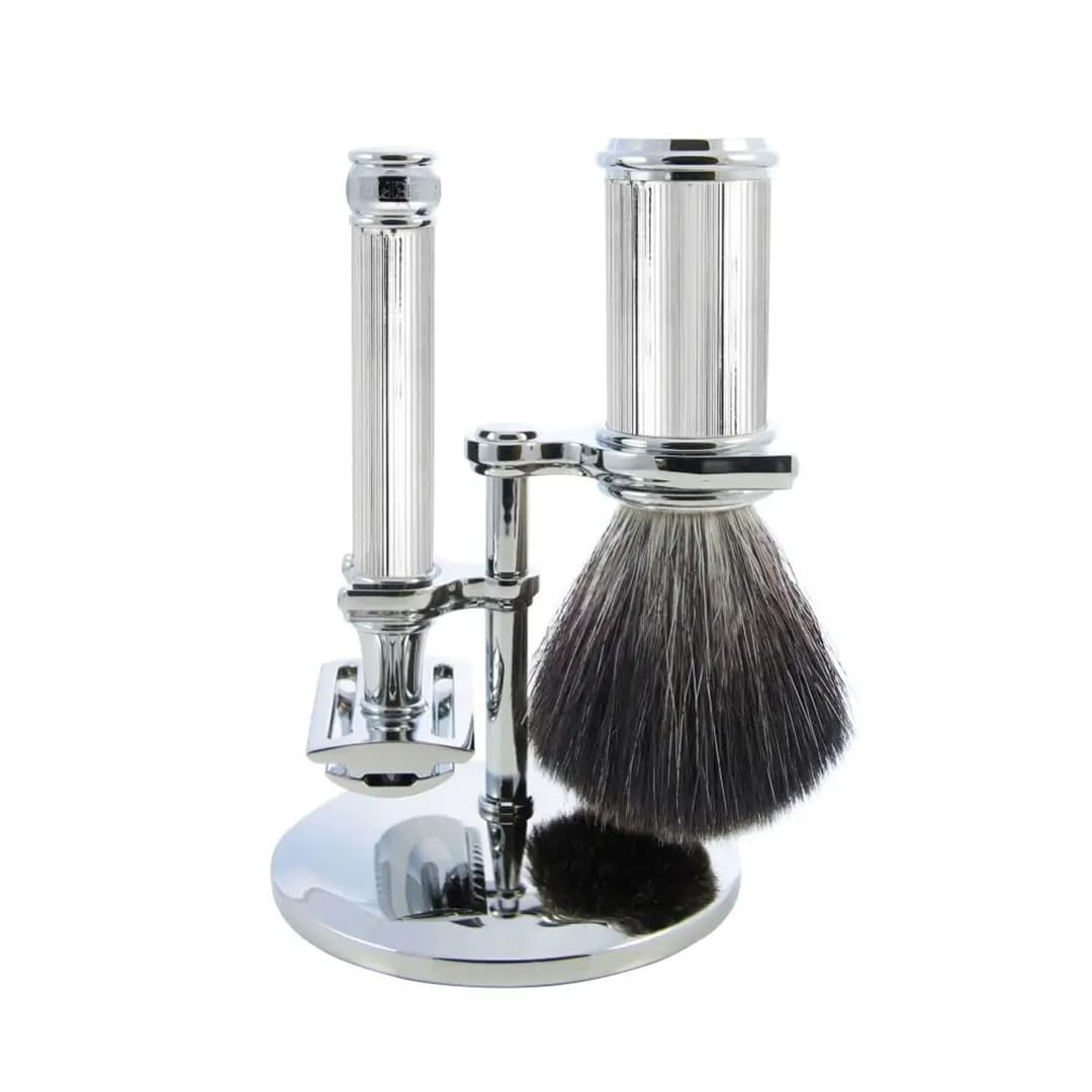 "Edwin Jagger" Chrome Lined 3-Piece Set