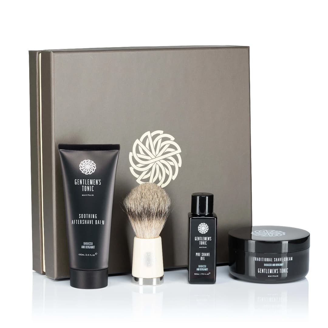"Gentlemen's Tonic" Ivory Shave Set