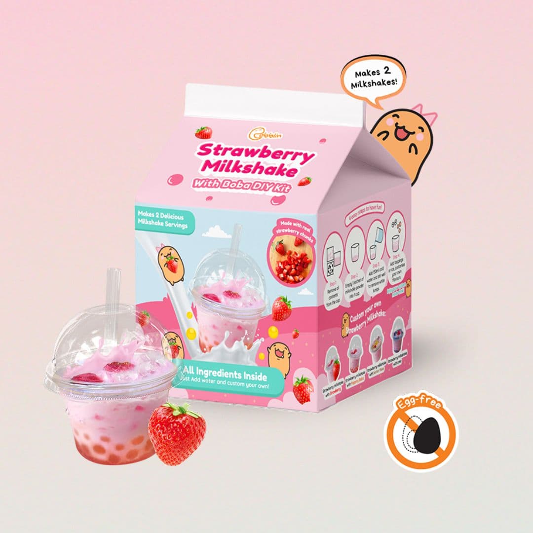 XMAS DIY Kit Bundle Package C (Strawberry Milkshake + Rainbow Vanilla Mini Cupcakes)