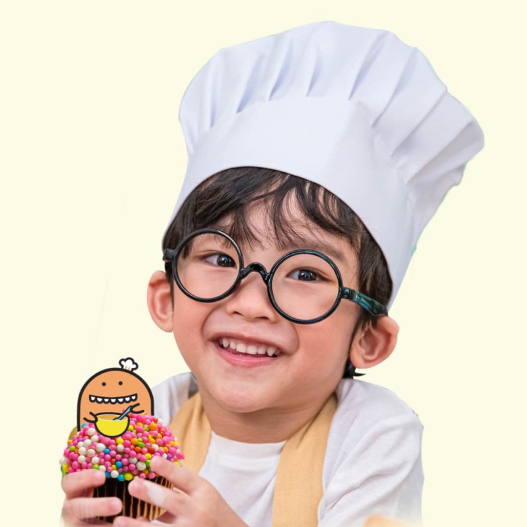 Rainbow Vanilla Mini Cupcakes Baking Kit