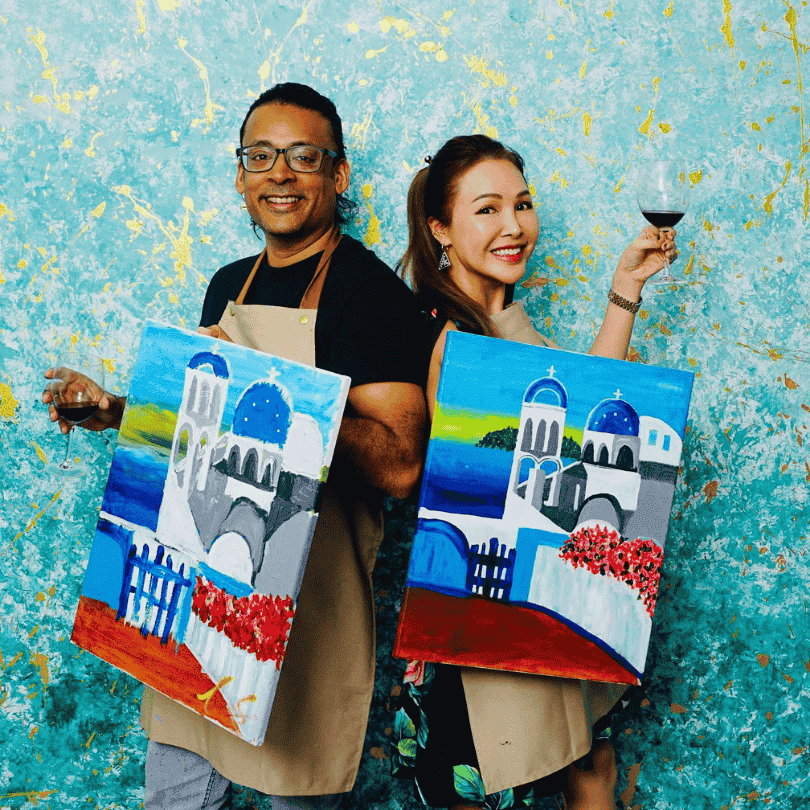 Unguided Art Jamming Session for 2 with Wine, Cheese & Chocolate, and Special Activities